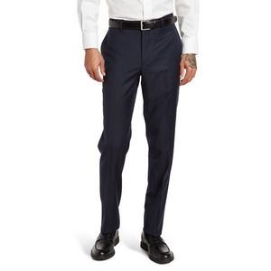 Aristo Pants Stirling Navy Blue Wool Flat Front Sz 36 NEW NWT N31